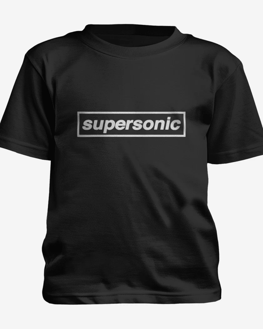 Polera de niño Negro de Supersonic Oasis 