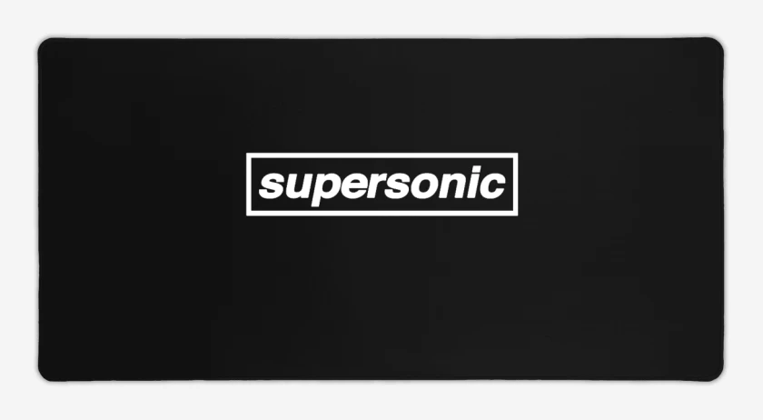 Mouse pad Gamer Negro de Supersonic Oasis 