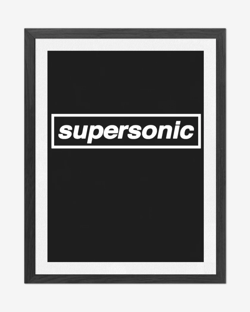Cuadro decorativo Negro de Supersonic Oasis 