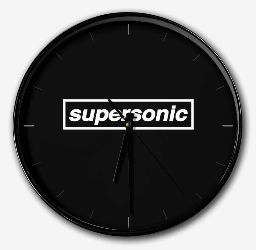 Reloj Negro de Supersonic Oasis 