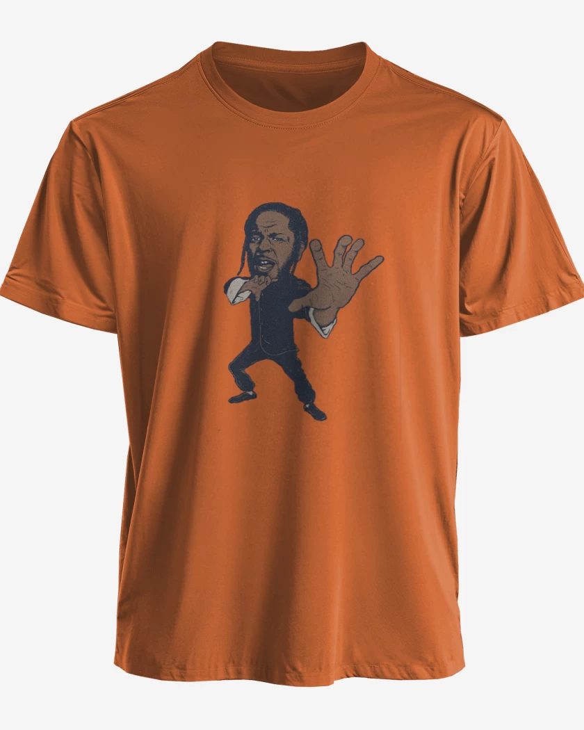 Polera Naranjo de Kendrick Lamar
