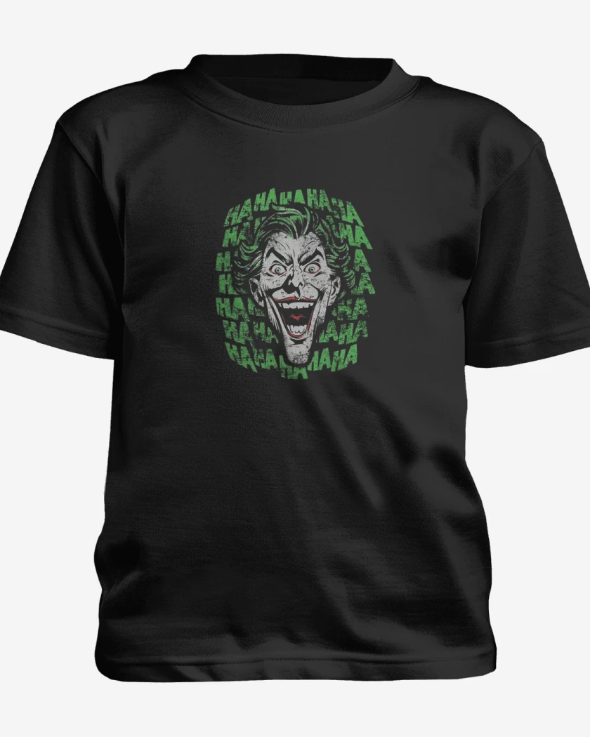 Polera de niño Negro de Joker hahahah