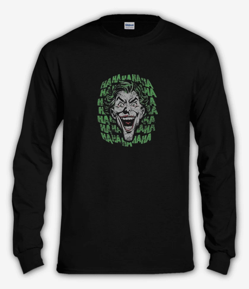 Polera manga larga Negro de Joker hahahah