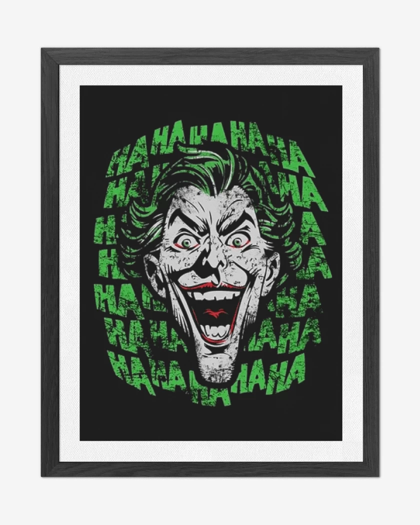Cuadro decorativo Negro de Joker hahahah