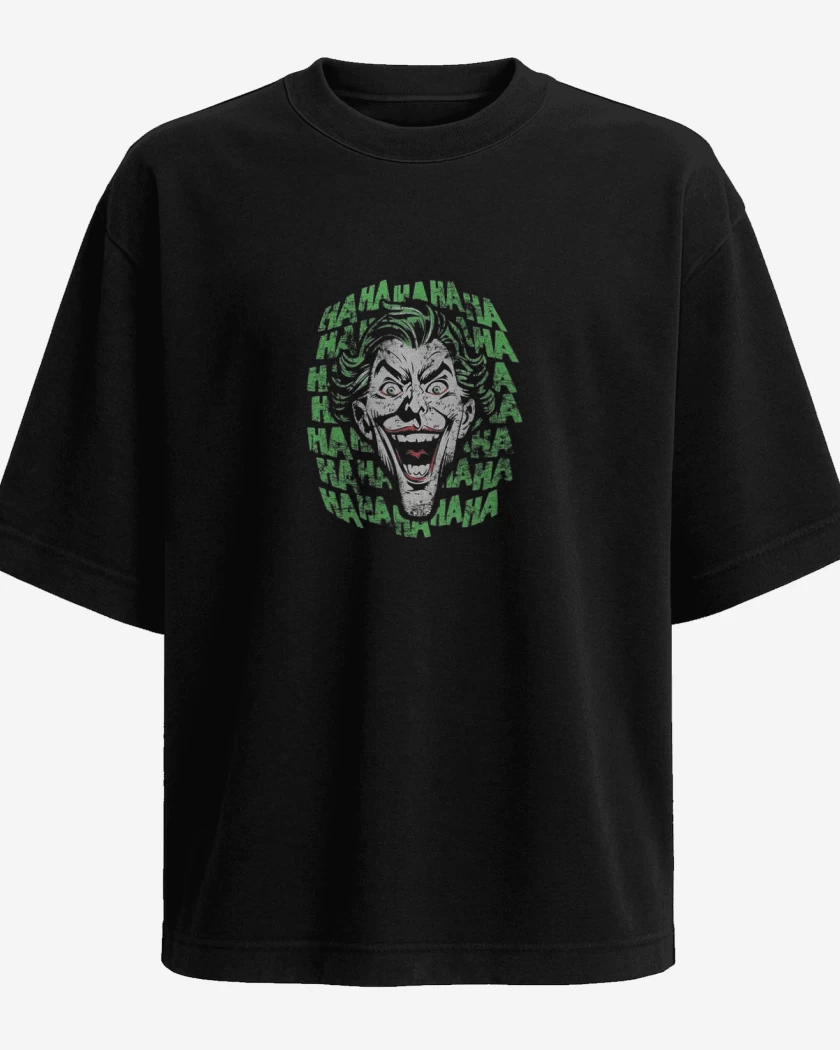 Polera Oversize Negro de Joker hahahah