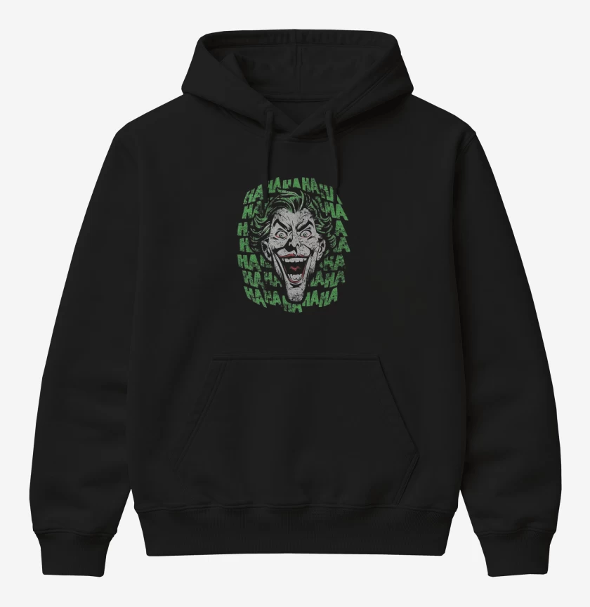 Poleron Canguro básico Negro de Joker hahahah
