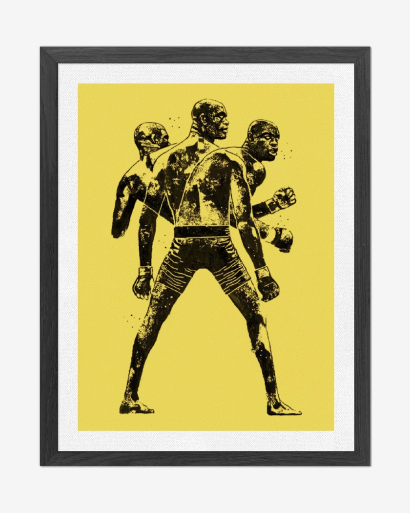 Cuadro decorativo Amarillo de Boxeo