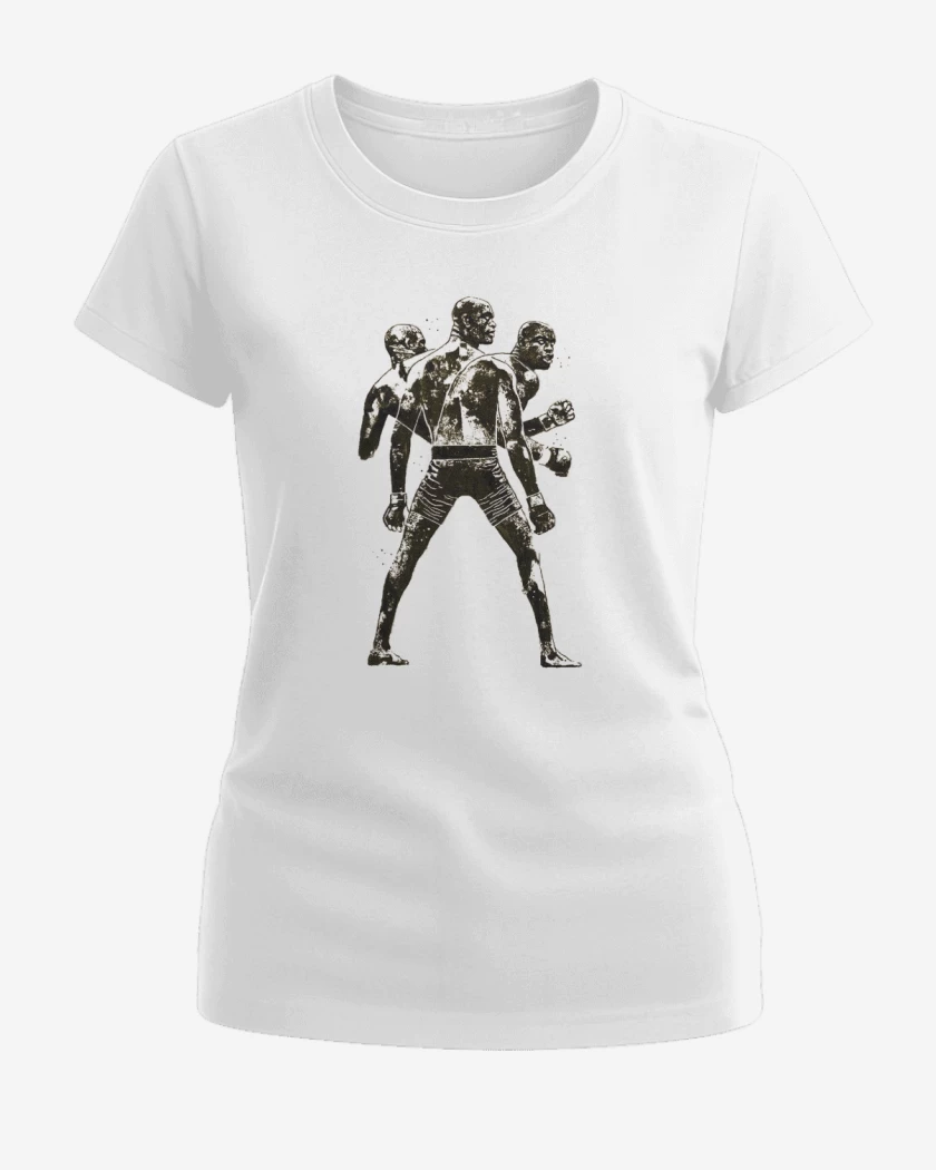 Polera de Mujer Blanco de Boxeo