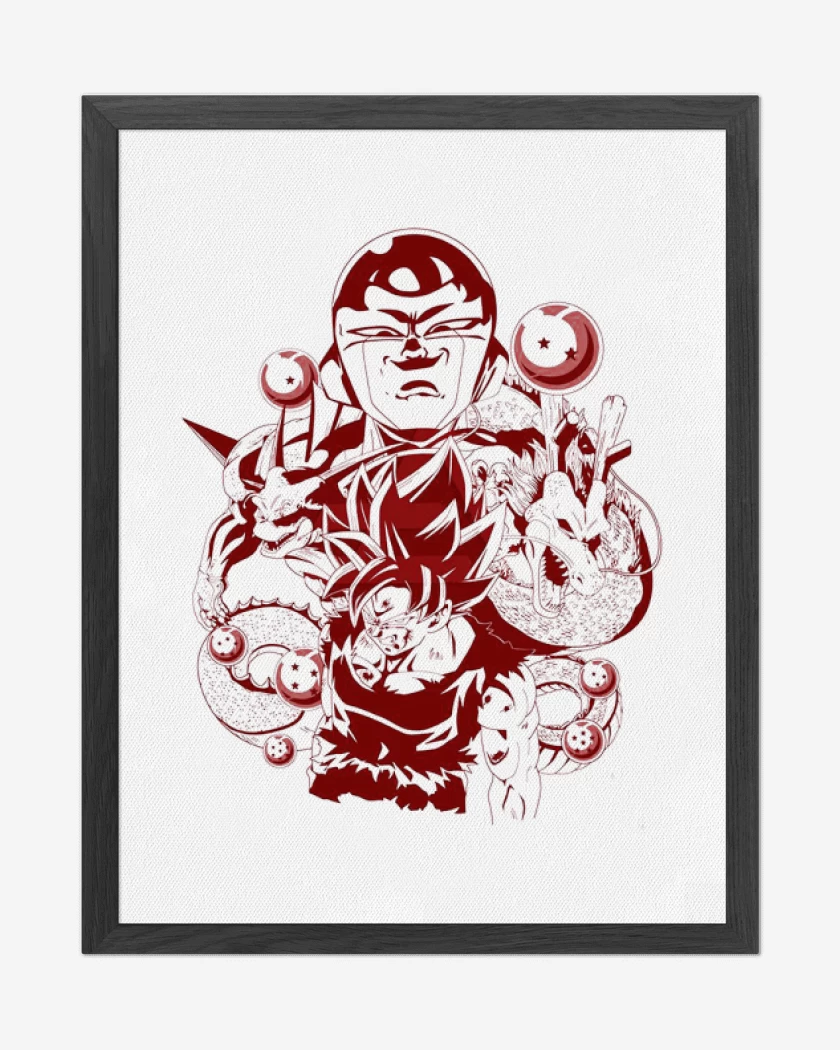 Cuadro decorativo Blanco de Dragon ball z 6