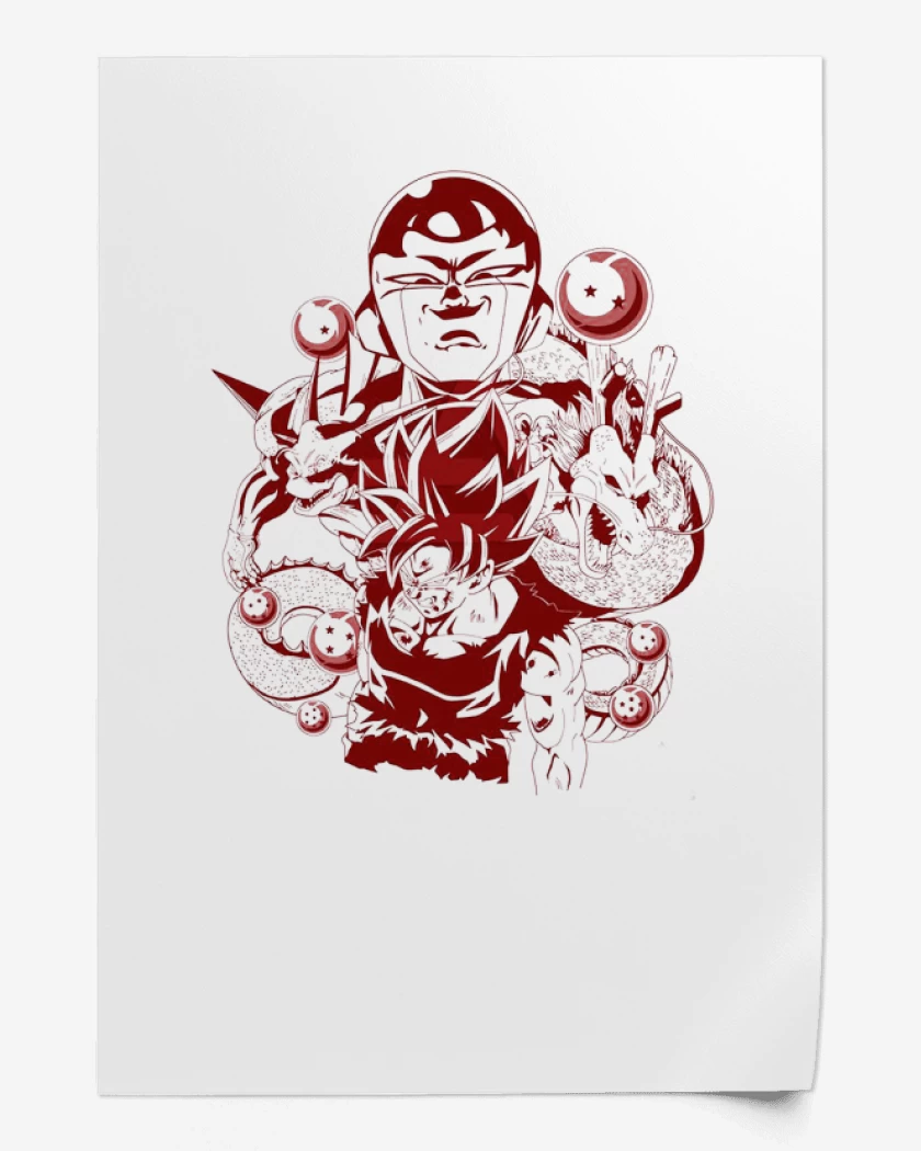 Print Blanco de Dragon ball z 6