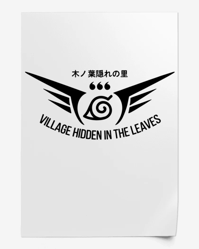 Print Village Hidden In The Leaves