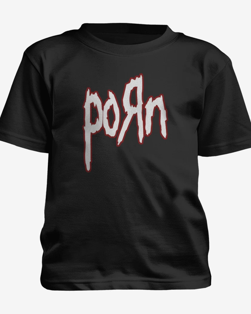 Polera de niño Negro de Korn Porn 