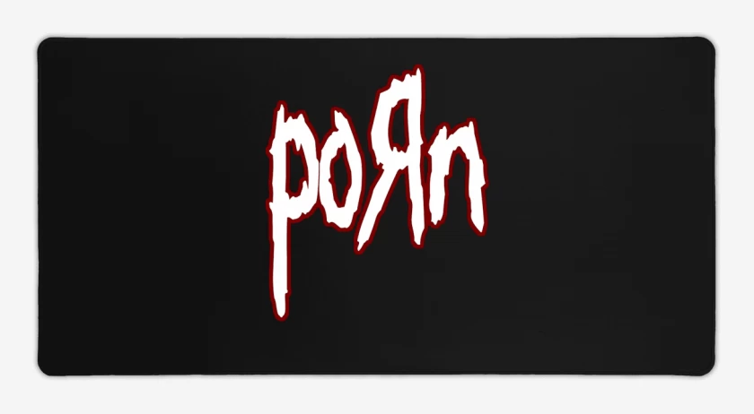 Mouse pad Gamer Negro de Korn Porn 
