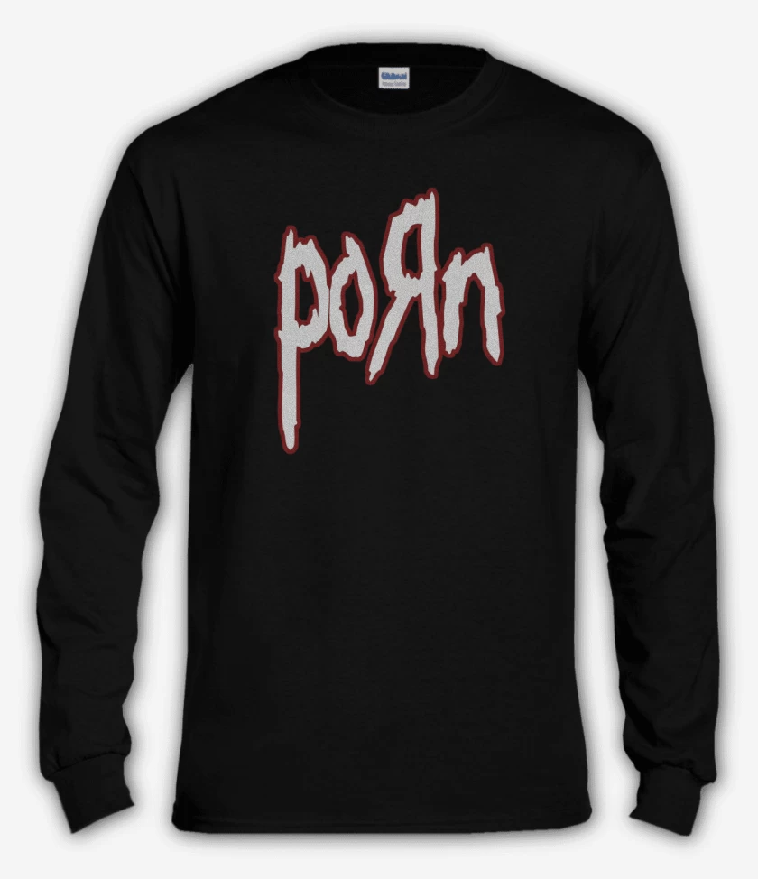 Polera manga larga Negro de Korn Porn 