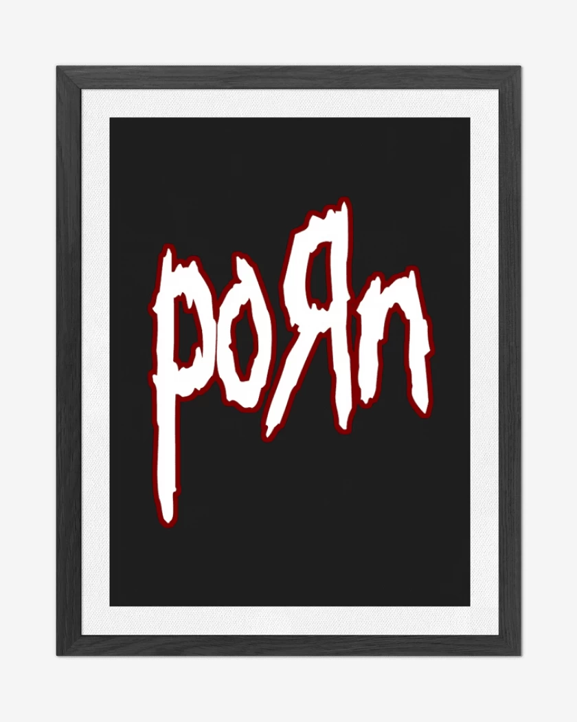 Cuadro decorativo Negro de Korn Porn 