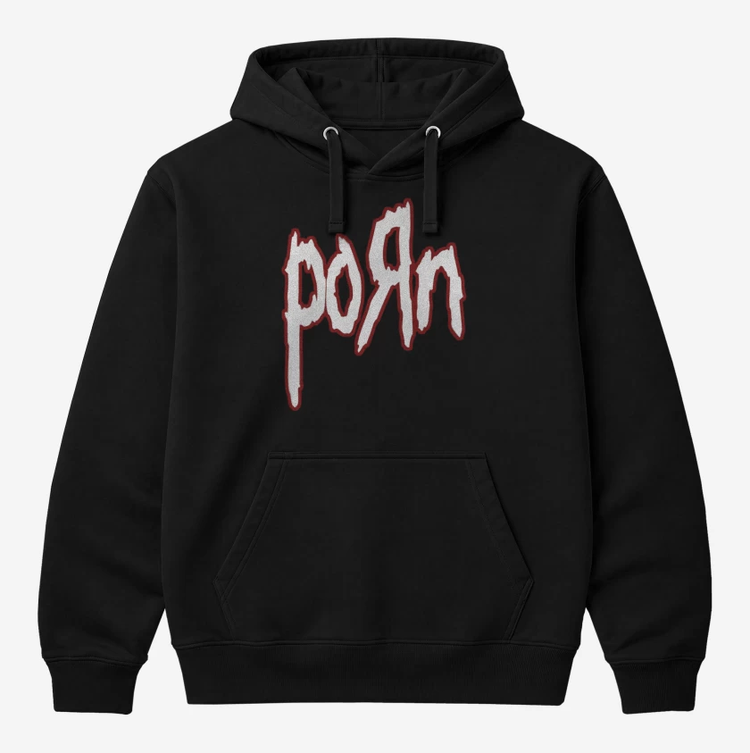 Polerón Canguro Negro de Korn Porn 