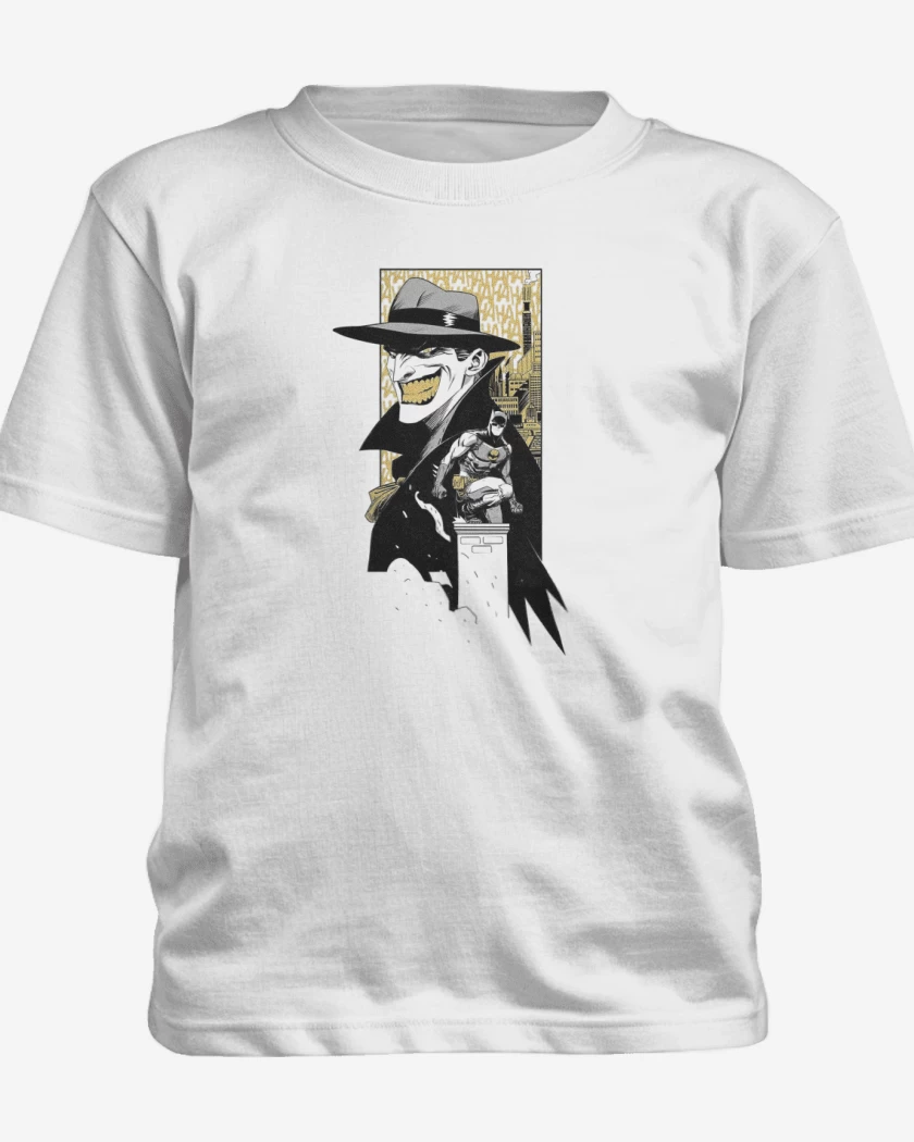 Polera de niño Blanco de Joker vs batman