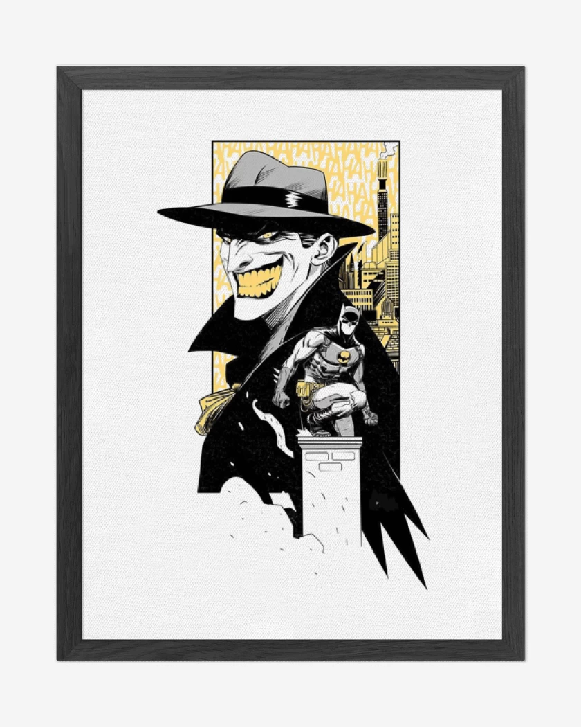Cuadro decorativo Blanco de Joker vs batman