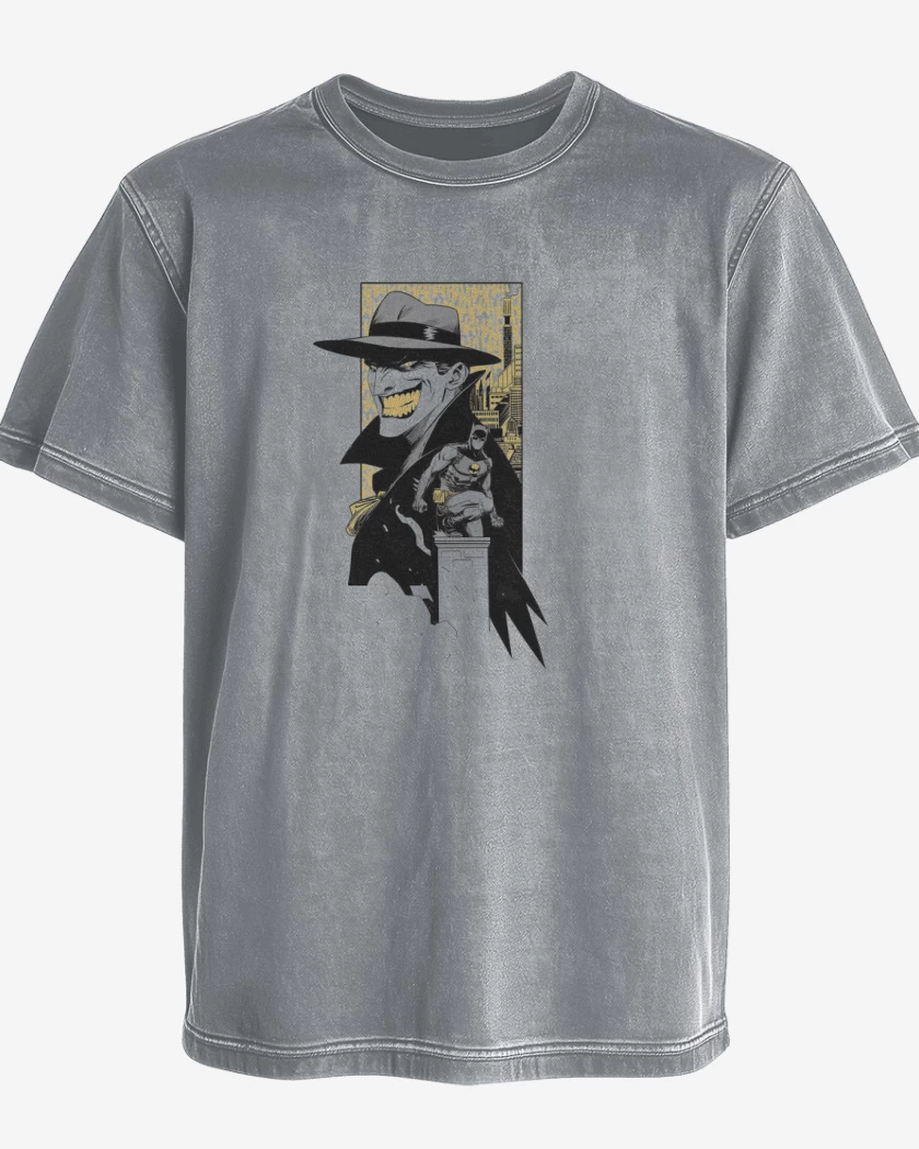 Polera desgastada Joker vs batman