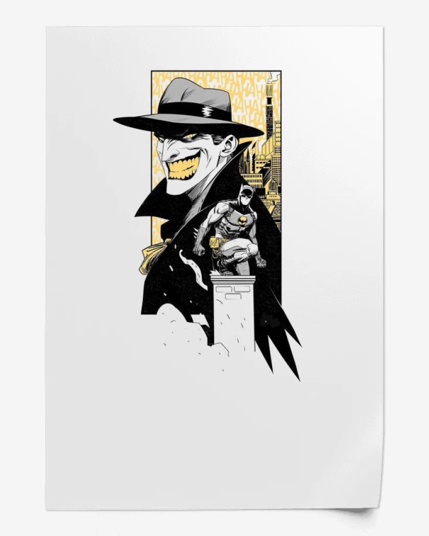 Print Blanco de Joker vs batman