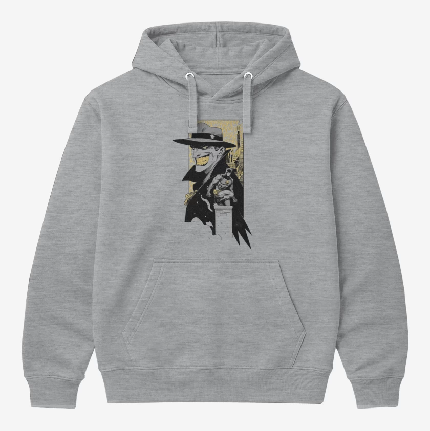 Polerón Canguro Gris Melange de Joker vs batman