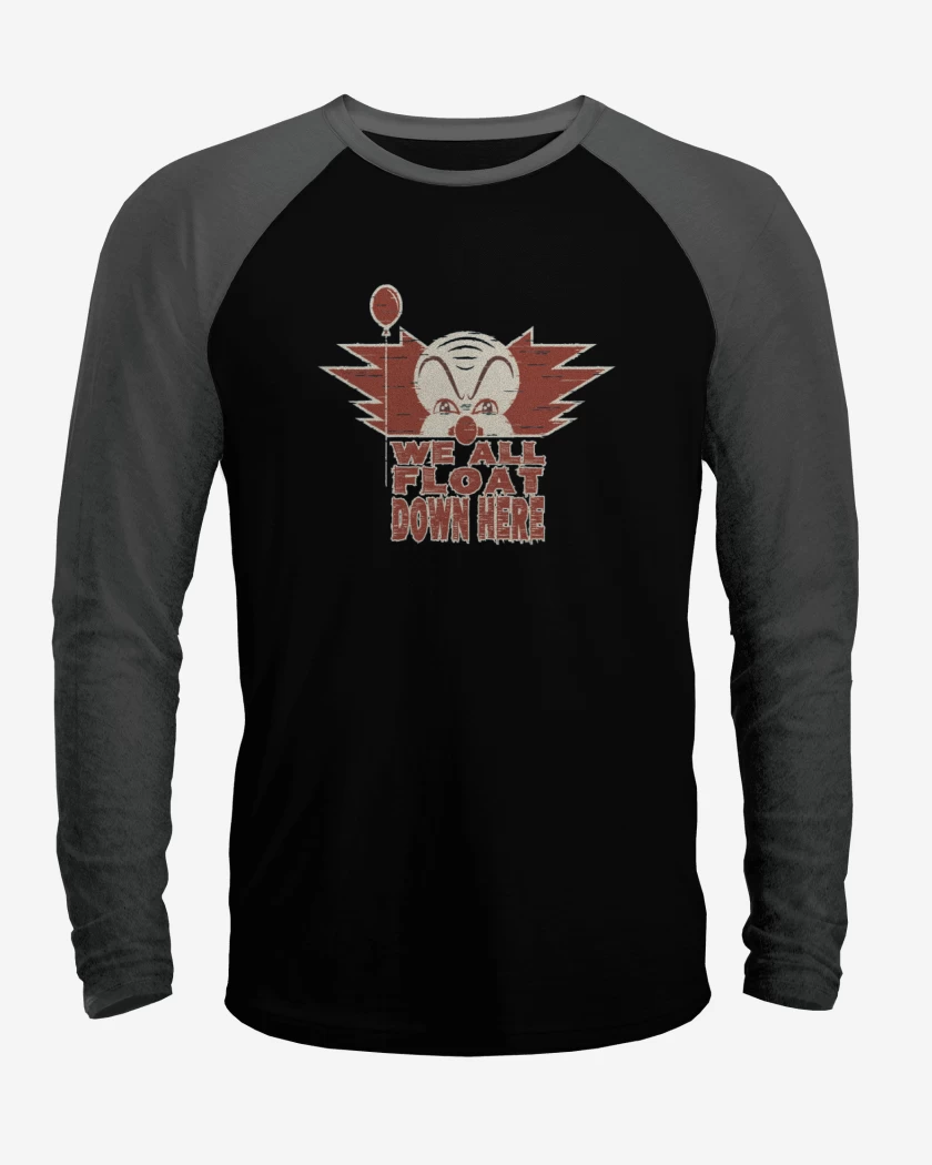 Polera Raglan Negro / Negro Heather de We all float here