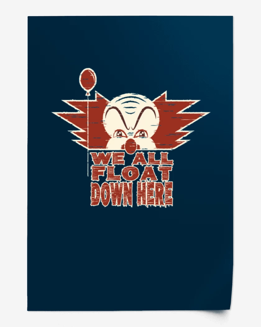 Print We all float here