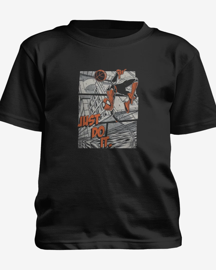 Polera de niño Blanco de Just do it spiderman