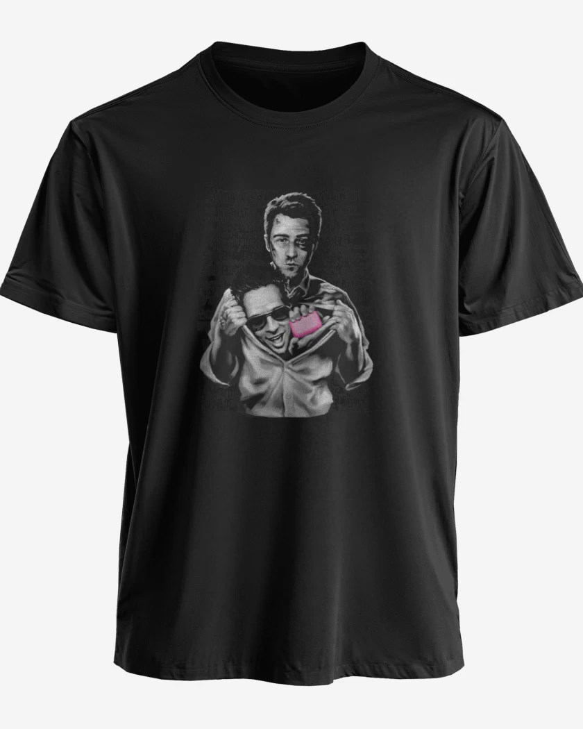 Polera premium Negro de Club de la pelea 3