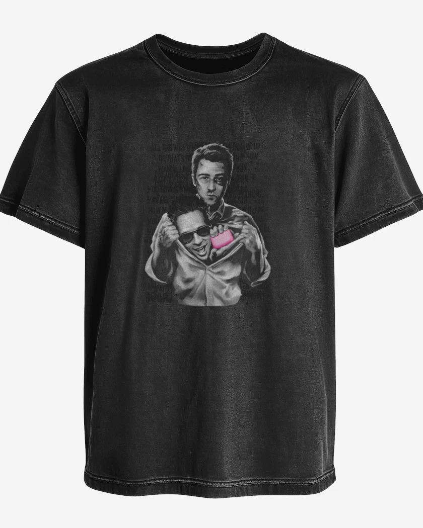 Polera desgastada Club de la pelea 3