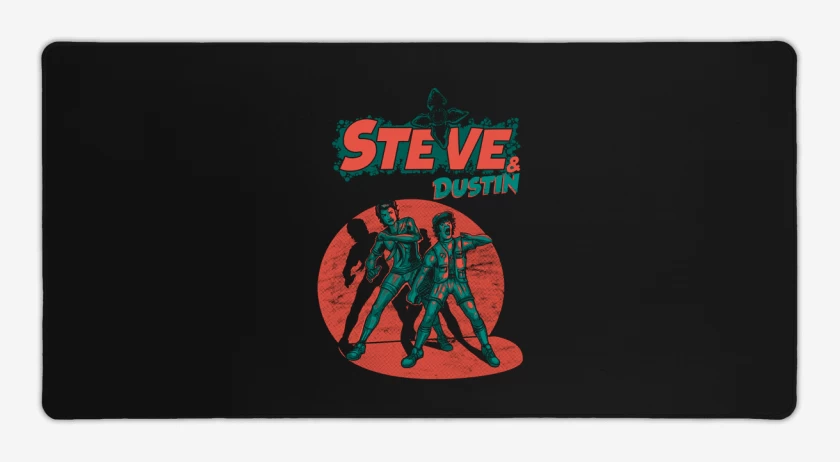 Mouse pad Gamer Negro de Steve & dustin