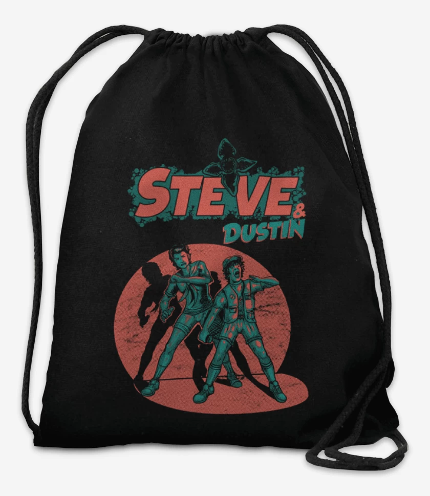 Mochila Negro de Steve & dustin