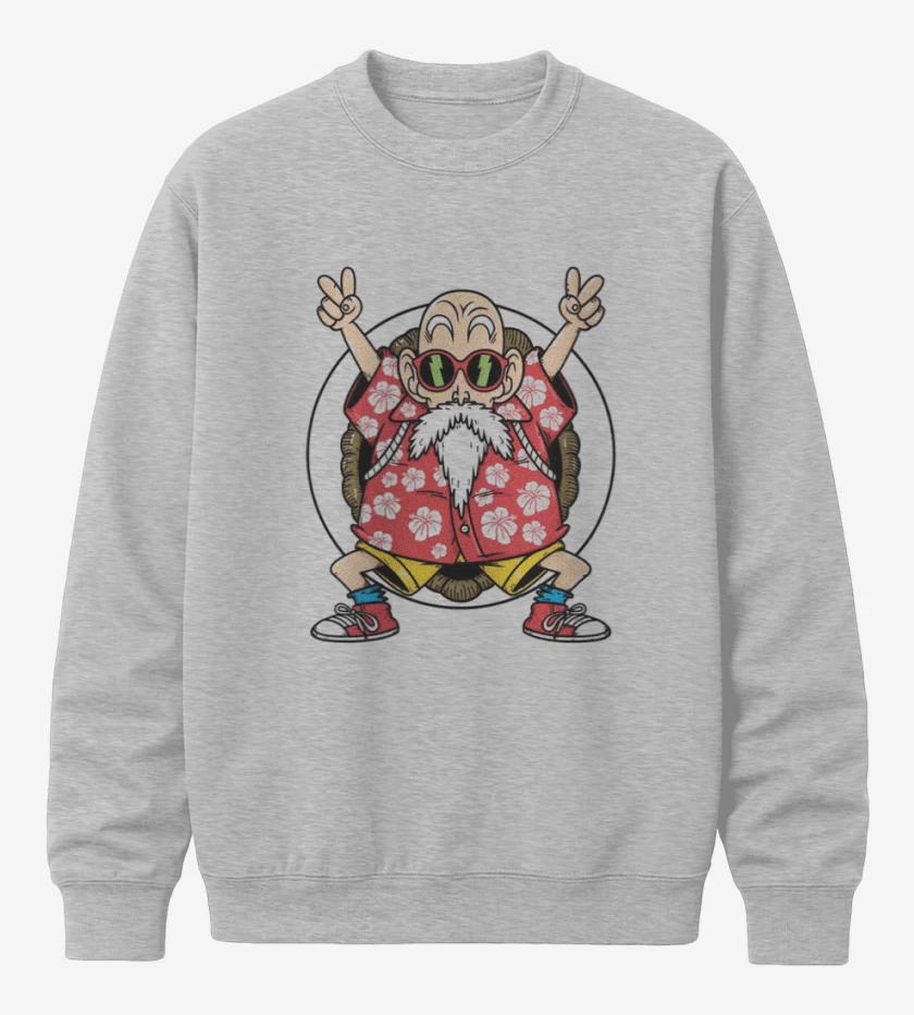 Poleron polo Gris Melange de Love roshi