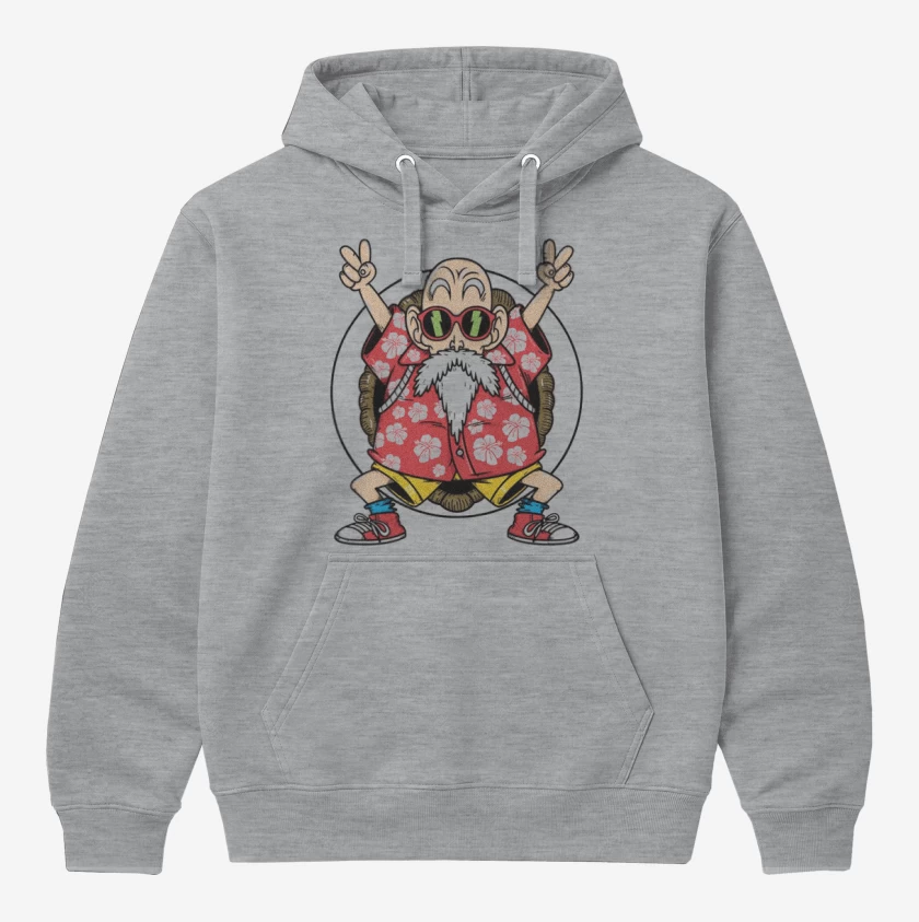 Polerón Canguro Gris Melange de Love roshi