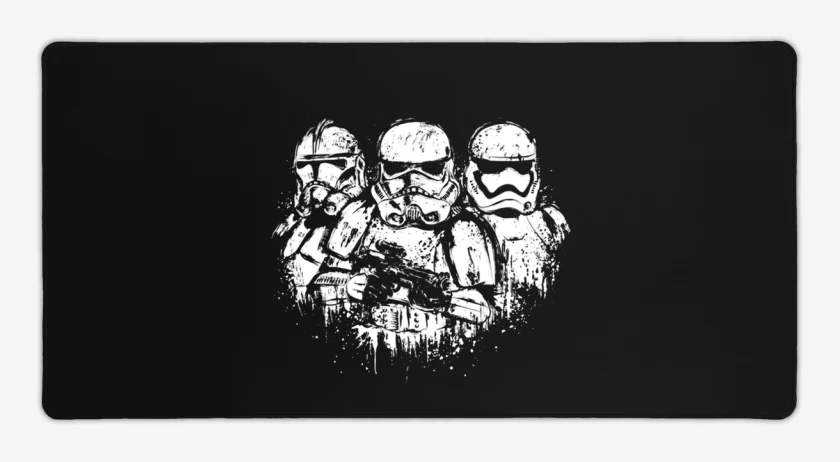 Mouse pad Gamer Negro de Imperial troopers 3
