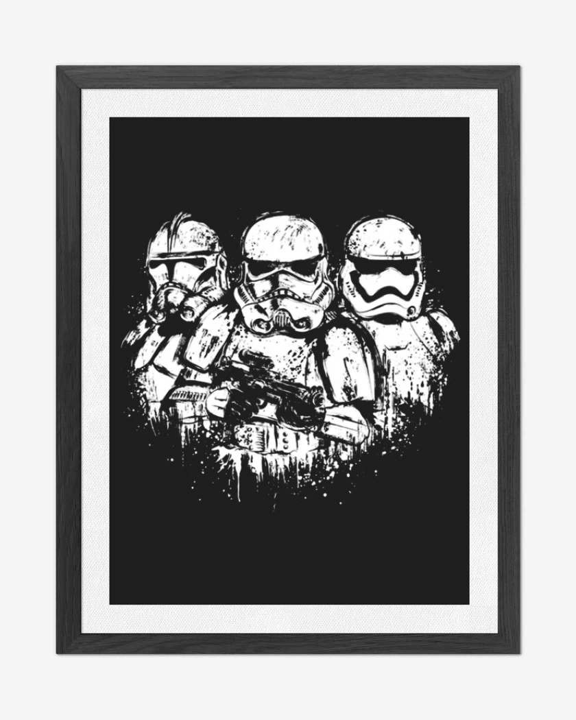 Cuadro decorativo Negro de Imperial troopers 3