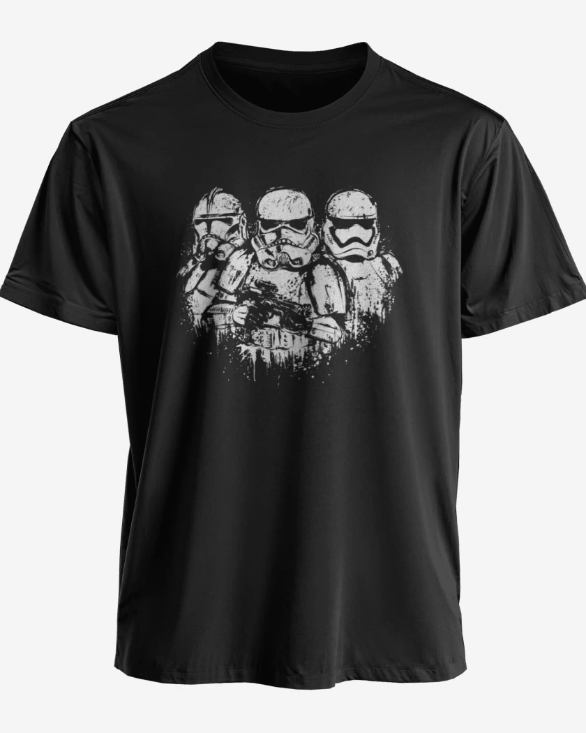 Polera premium Negro de Imperial troopers 3