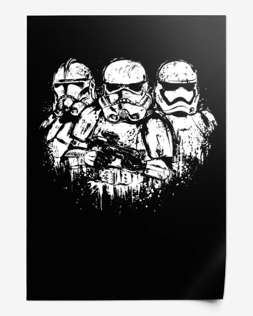 Print Negro de Imperial troopers 3