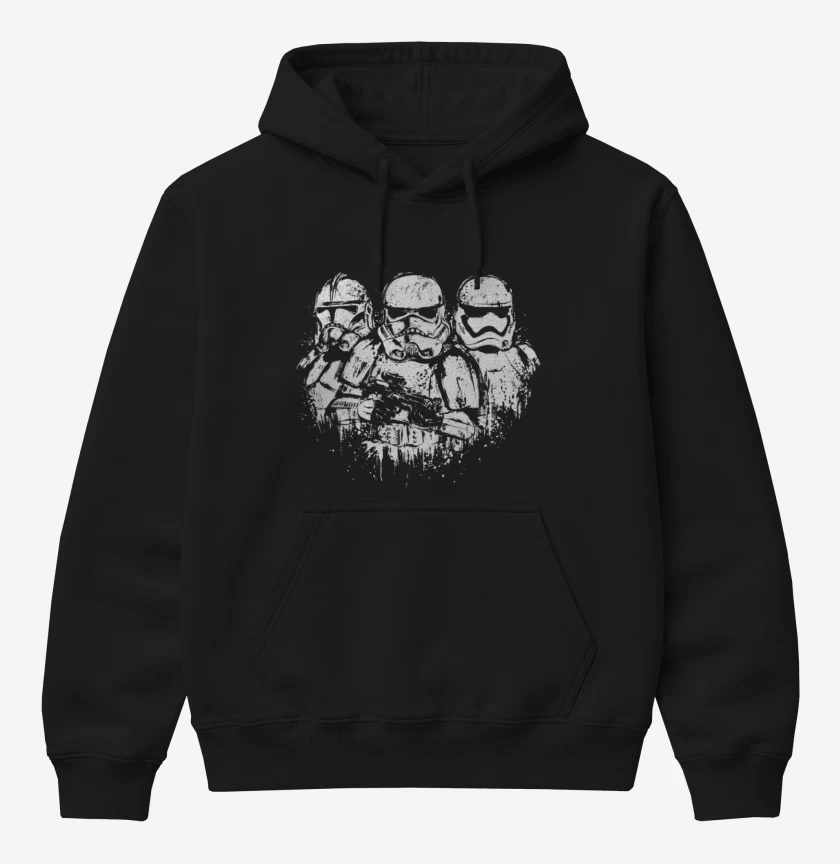 Poleron Canguro básico Negro de Imperial troopers 3