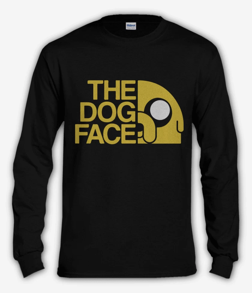 Polera manga larga Negro de The Dog Face