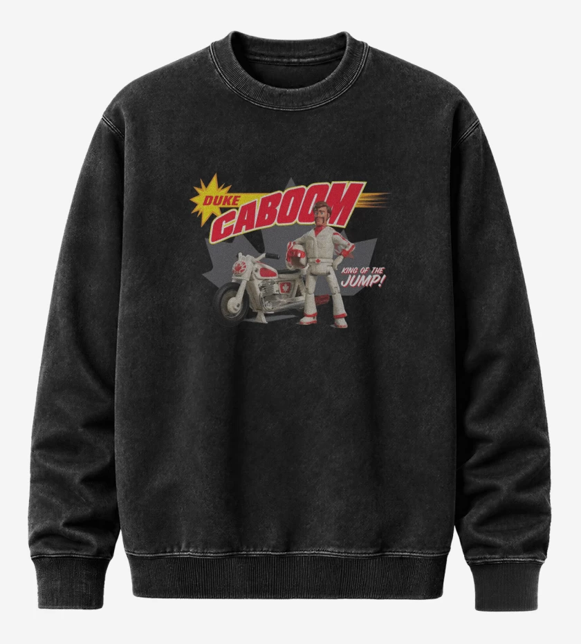 Poleron Polo Acid Wash Negro de Duke caboom