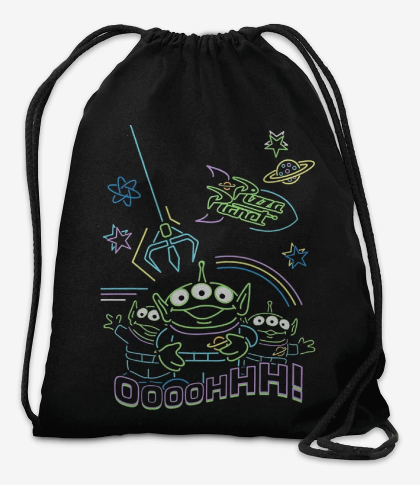 Mochila Negro de Marcianitos