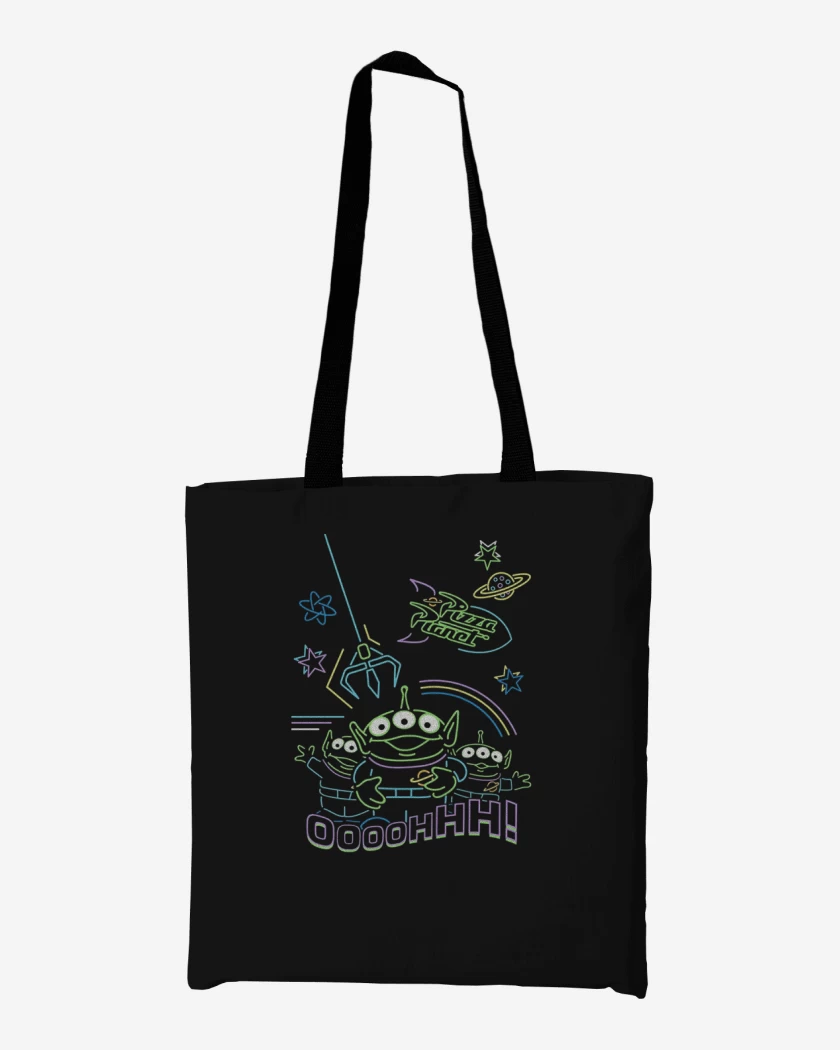 Totebag Negro de Marcianitos