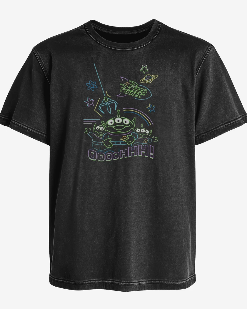 Polera desgastada Marcianitos