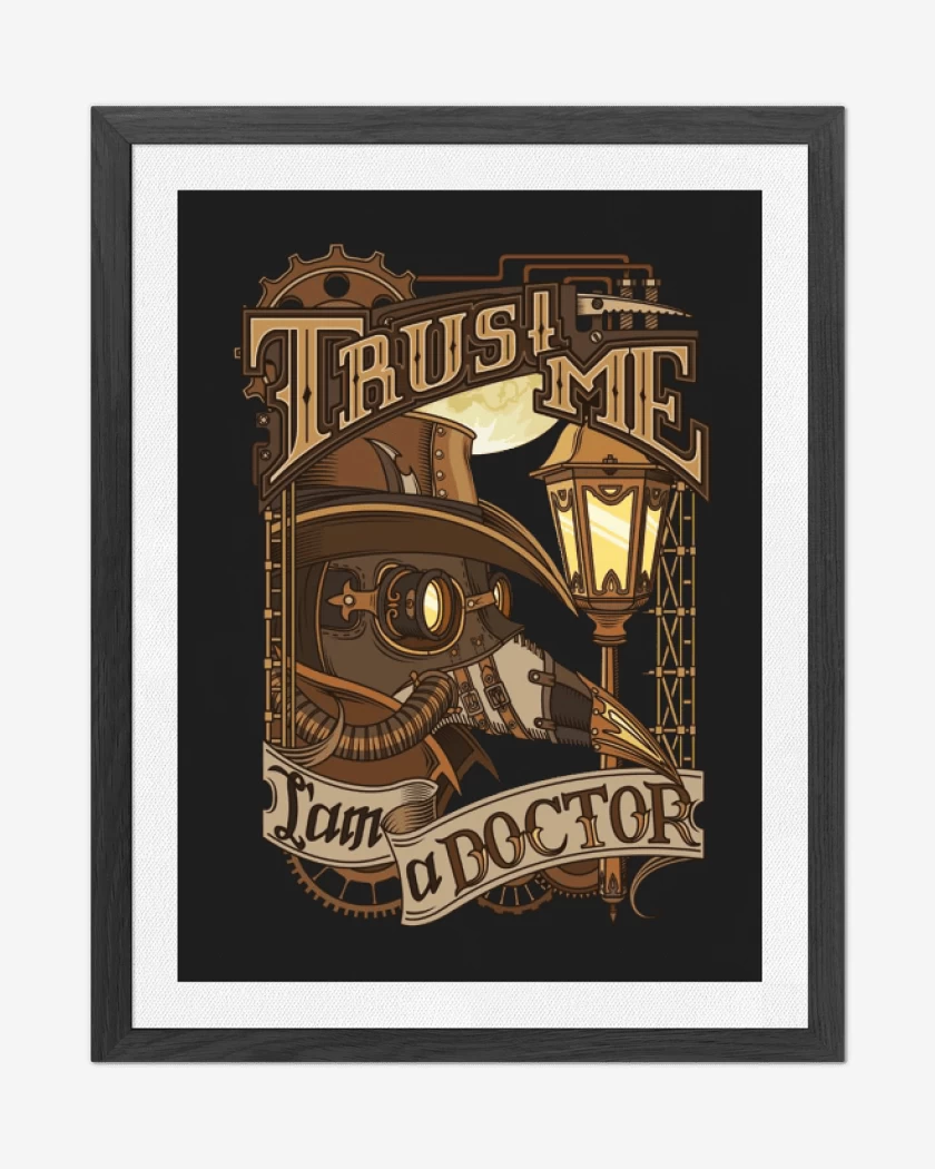 Cuadro decorativo Negro de im a doctor