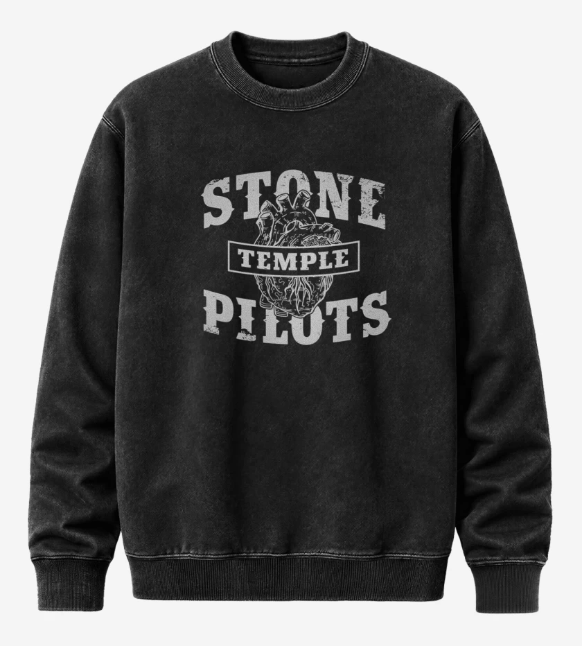 Poleron Polo Acid Wash Negro de STP 2