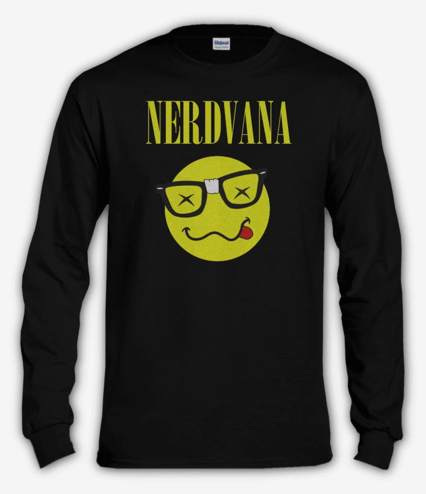 Polera manga larga Negro de Nerdvana