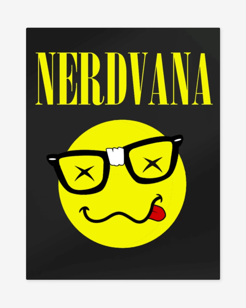 Print metalico Negro de Nerdvana