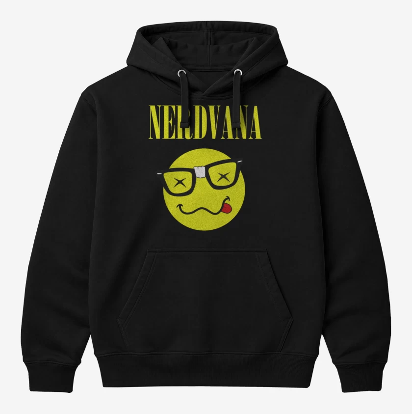 Polerón Canguro Negro de Nerdvana