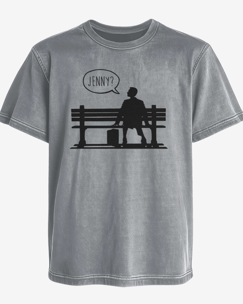 Polera desgastada Gris Melange de Jenny 1 